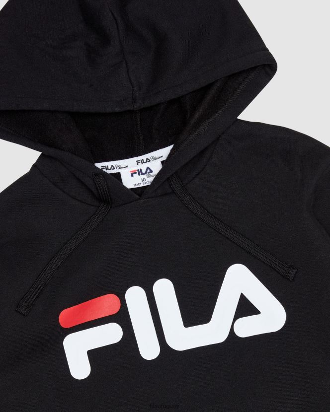 negro FILA capucha clasica para ninos fila negra 6L8PR23110